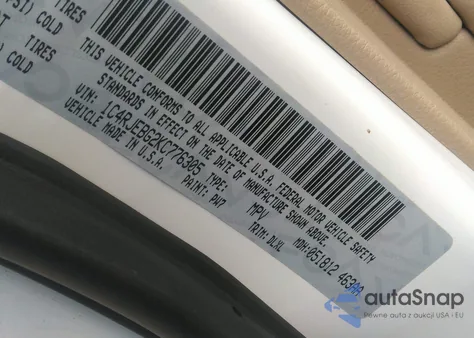 2019 Jeep Grand Cherokee Limited 4X2 from USA, damaged, VIN 1C4RJEBG2KC776305